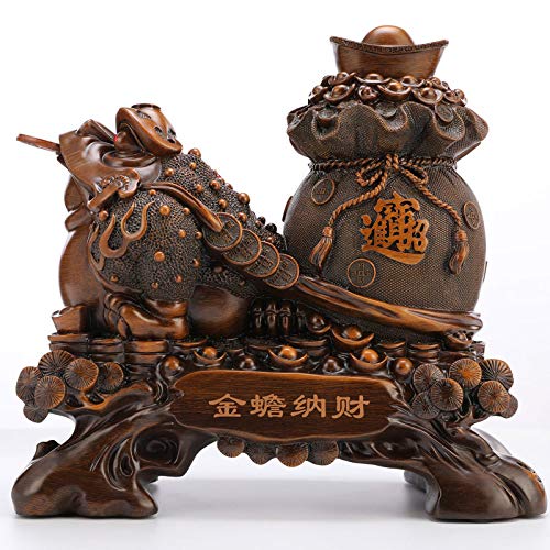 Statue crapaud de la chance en résine pour maison et bureau - 2