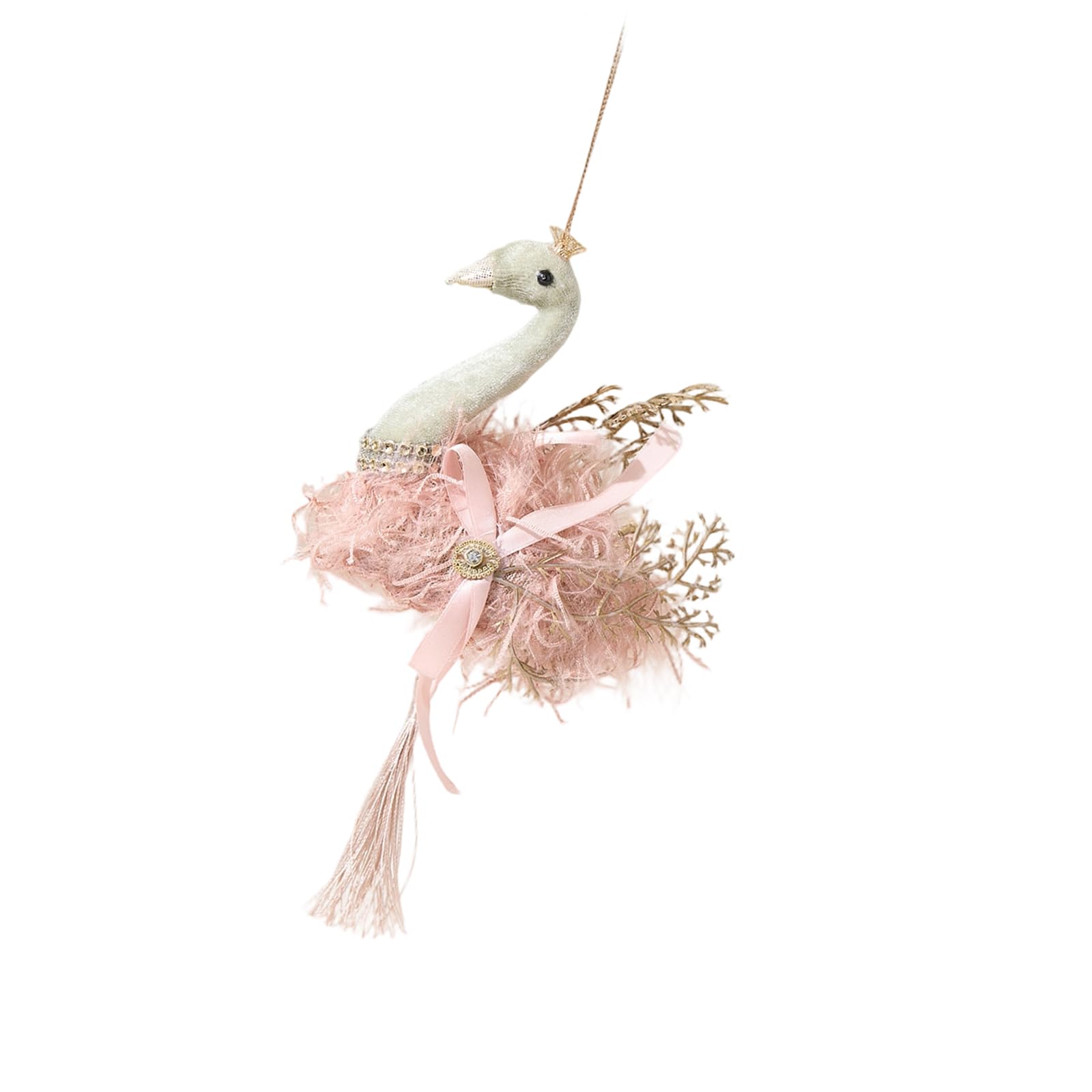 Linvimia E Velvety Bird Ornament Holiday Tre Hanging Decoration Asy Installation For Christmas Tre Wreath Mantels Window Display Creativ Christmas Hanging