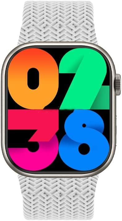 Reloj inteligente HK9 PRO Series 8 para mujer, NFC AMOLED, pantalla Smartwatch para hombre, Bluetooth, carga inalámbrica impermeable (blanco 1)