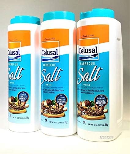 Celusal Sal Parrillera / Argentine Barbecue Salt 1kg 3 pack