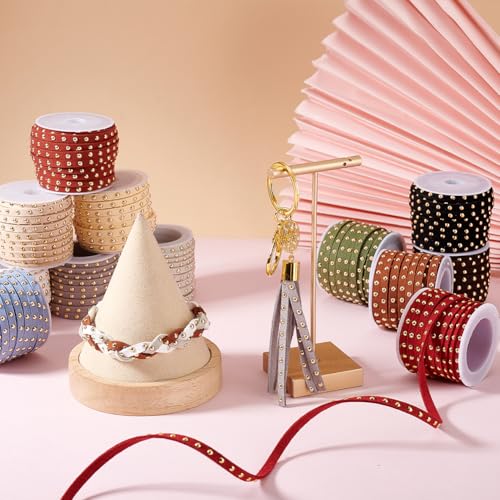 Cordón de gamuza sintética para crear joyería artesanal y complementos boho chic 6