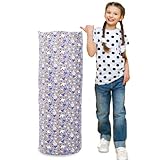 SANFERGE Kuscheltier-Aufbewahrungssack für Sitzsäcke – Große Spielzeugbox mit YKK-Reißverschlüssen, Weiche Baumwoll-Canvas, Perfekt für Kinderzimmer, Spielzeit und Geschenke