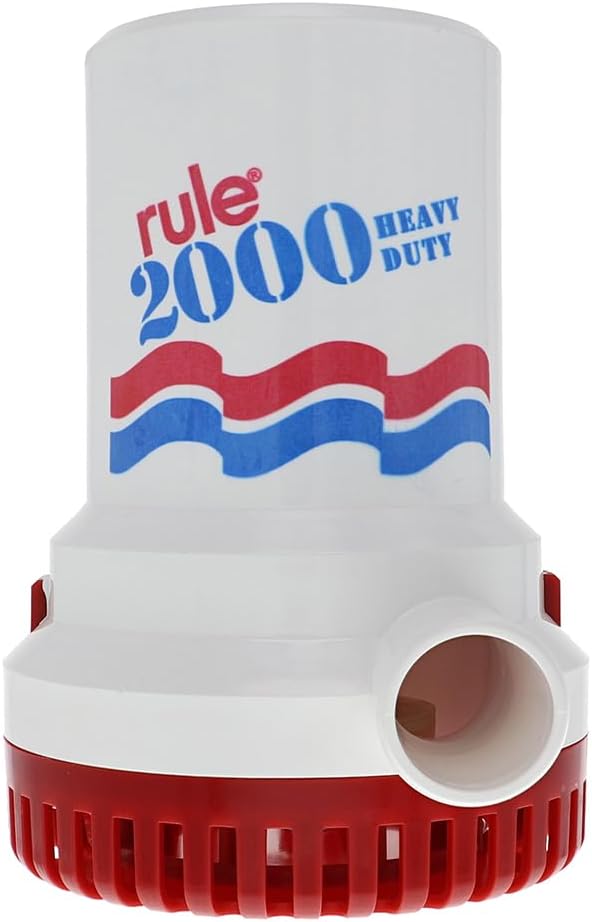 Rule Bilge Pumps, 2000 GPH Non-Automatic