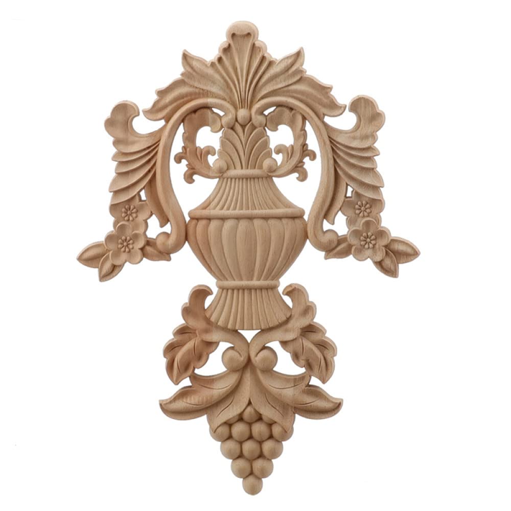 Sculpture sur bois Youther applique déco de fenêtre et meuble pour un salon style baroque