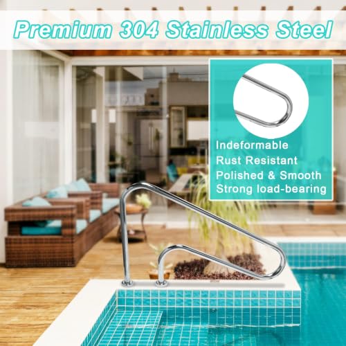 Barandal para piscina de acero inoxidable DOEL 48" miniatura 7