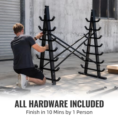 Aparecium 7-Tier Horizontal Storage Rack, Heavy-Duty Freestanding Steel Horizontal Bar Storage Cantilever Rack, Standing Lumber Horizontal Storage Rack, Metal Arms Pallet Racking Up to 5000 Lbs by Aparecium - Used condition - Image 7