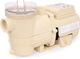 XtremepowerUS 1/2HP Pool Pump for Above Ground Swimming Pool 3240GPH High-Flow w/Timer, Beige