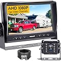 HD 1080P Wired RV Backup Camera System - with 170° Wide-Angle Lens, Night Vision, Waterproof IP69, Easy DIY Installation for RVs, Trucks, and Trailers by Rohent
