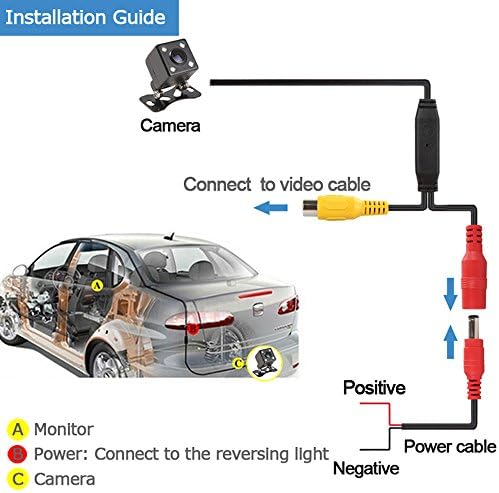 ePathChina 1 set Foldable High-resolution 4.3" TFT LCD Mini Car Monitor with Rear View Backup Camera for Vehicle Reversing Parking System
