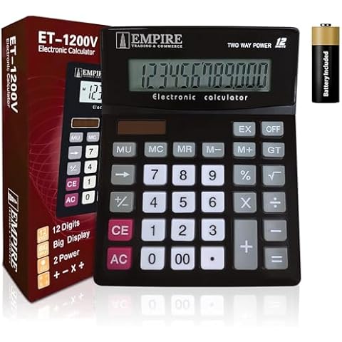 Empire Desk Calculator with Large Buttons Cover