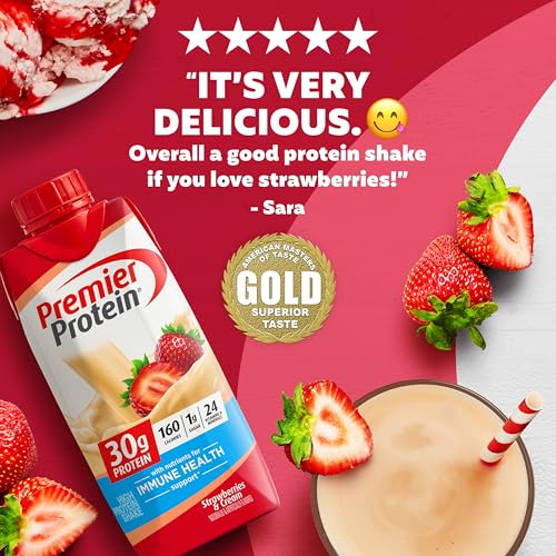 Premier Protein 100889 Shake, Strawberries & Cream, 30G Protein thumb #5