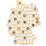 Kronkorkenhalter Deutschlandkarte Bierdeckelsammler Kronkorken-Sammelbrett Deutschland Geburtstagsgeschenk Deutschland-Kronkorkenhalter Kronkorkenkarte Deutschlands Bierkarte M0073 50x40 cm