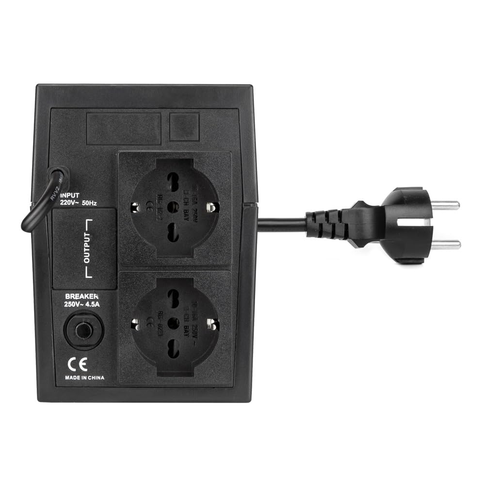 Vultech UPS800VA-LITE alimentation d'énergie non interruptible 800 VA 2 sortie(s) CA Veille - Alimentations d'énergie non interruptibles (800 VA, 440 W, 130 V, 280 V, 220 V, 50/60 Hz)