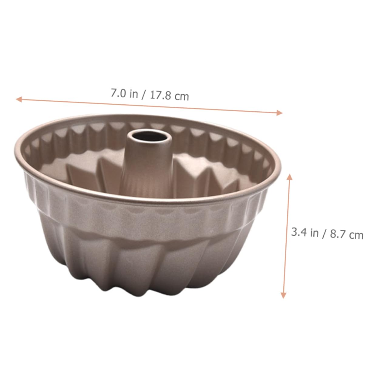 Ciieeo 4 Pièces Moule a Gateau Poêle Étain Air Mousse Doublures Cheesecake Miche De Moules à Bagels Gâteau Boîtes De Conserve Panettone Moules à Beignets Acier Carbone Golden