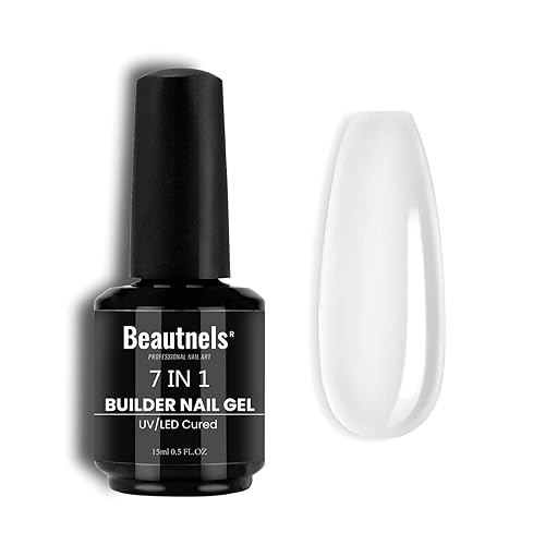 Gel constructor para uñas 7 en 1, gel fortalecedor transparente, gel constructor de uñas de color duro, gel de extensión de uñas para uñas de