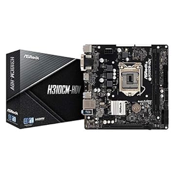 ASRock Placa Mãe H310CM-HDV (1151/DDR4/HDMI/DVI/VGA/USB3.1) - H310CM-HDV