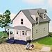 N Scale Model Building 1:160 Residential Modern House Assembled Architectural for Model Train Layout Diorama JZN01 (Mix Colors(3pcs))