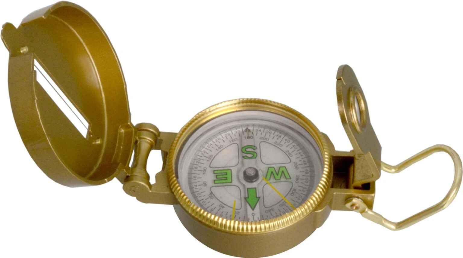 3 in 1 Metal Military Hiking Camping Lens Lensatic Magnetic Compass for Hiking Camping-image-4