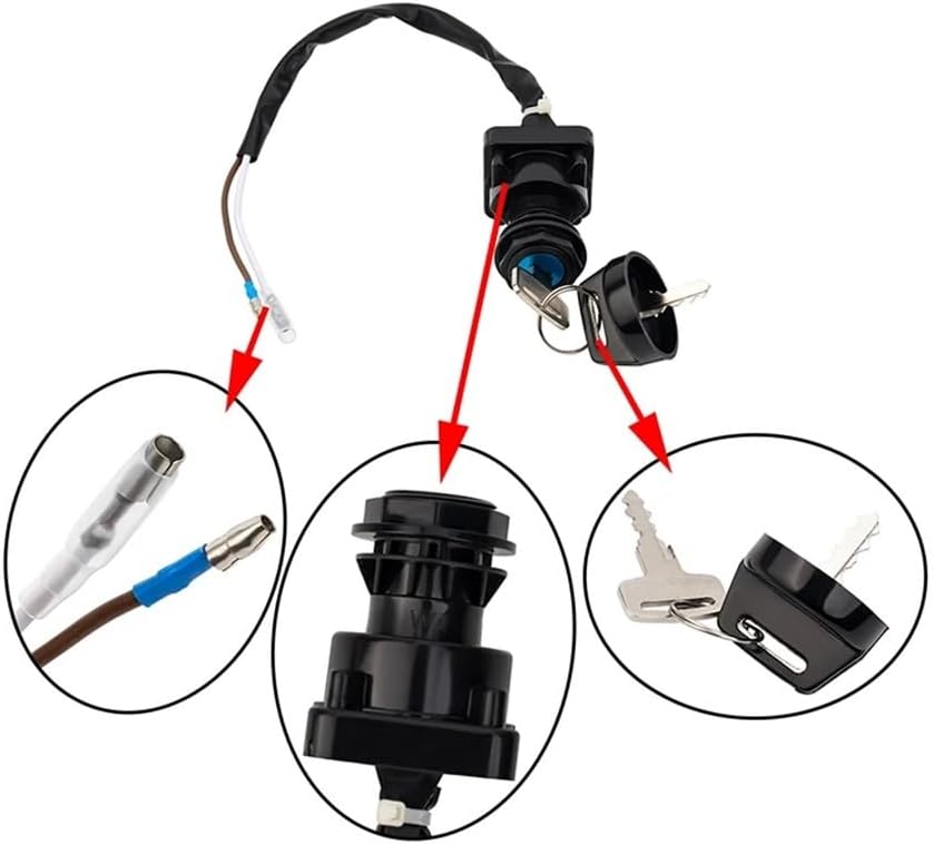 Motorcycle Ignition Key Switch Door Lock for KLF300B KLF300C KLF400B KLF220A KEF300A KEF300B KVF300 KVF400A