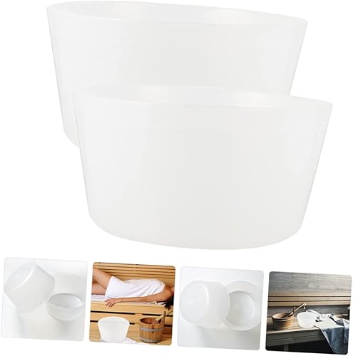 Miniatura 9 de Yardwe 2 unids Sauna Cubo Liner Pedicura Soporte Bañera Accesorio Pedicura Forros Plástico Sauna Cubo Liner Baño Liner Cubo de Baño Reutilizable
