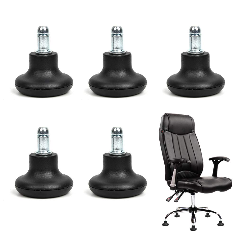 Pack of 5 Bell Glides Replacement Office Chair Wheels Stopper Office