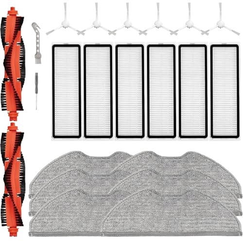 Curlingoo 22-Pcs Accessories Kit for Xiaomi S40C E101 Robot Vacuum