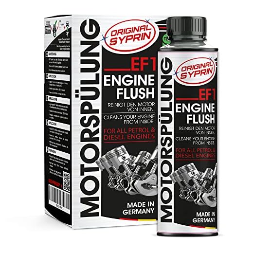 SYPRIN Motorspolning slam spolning för diesel och bensinmotorer – motorrengöringsmedel – motorolja Flush I systemspolning motorrengöring (250 ml)
