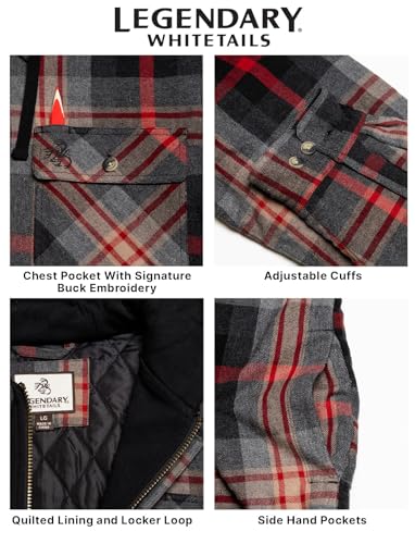Image of Legendary Whitetails Mens Maplewood Hooded Shirt Jacket