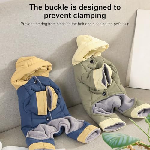 Abrigo para perros pequeños ropa de invierno exterior de cuatro patas protectora cálida 4