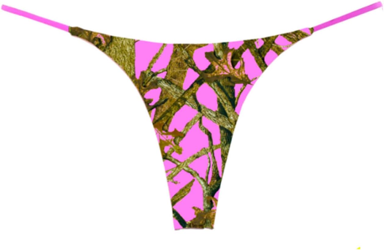Southern Sisters Pink Camo Hunting Thong Women's (Pack Of 1)