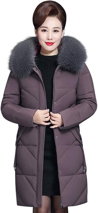 Abrigos Mediana Edad De Las Mujeres Invierno Rebajas,EUZeo Algodón Chaqueta  Ropa Gruesa Caliente Slim con Capucha Larga Talla Grande Chaqueta Larga  Abrigo Color Sólido Trench Parka (XL-7XL): Amazon.es: Ropa