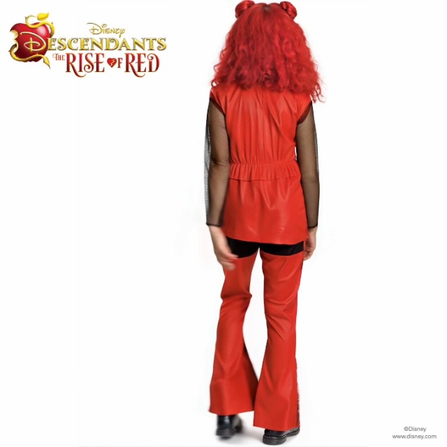 strapless open back dress Future Princess Red Short Sleeve Dress, Descendants 4 The Rise Of Red –  EasyCosplayCostumes main image 1