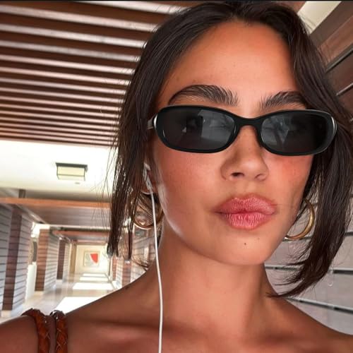 Retro Sunglasses for Women Men Vintage 90s Small Rectangular Sun Glasses 2025 Trendy Narrow Shades2