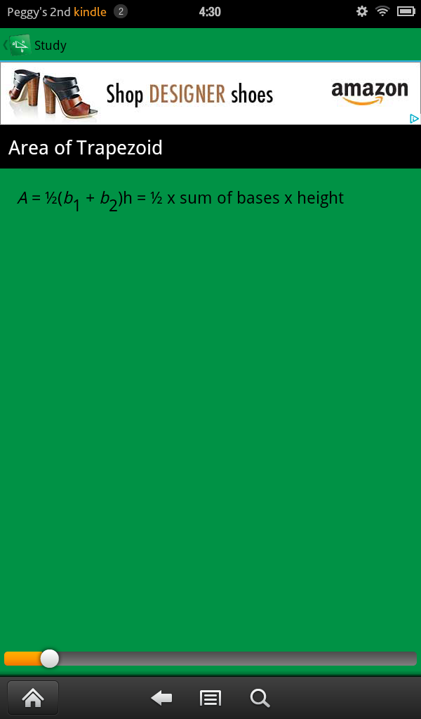 Geometry Formulas You Need to Know - App on Amazon Appstore