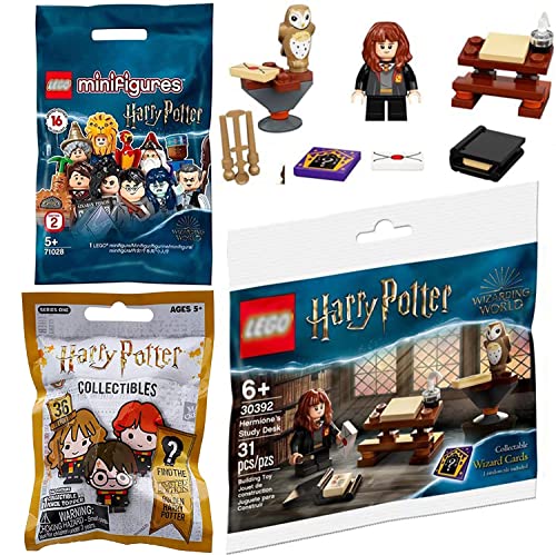 LEGO Fantastic Mini HP Figure Micro Harry Potter Set Journey to Hogwarts Bundled with Wizard Collectibles & Lego Figure Blind Bag Character 3 Items