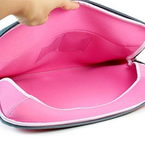 Funda neopreno rosa para laptop Lenovo IdeaPad S206 11.6" miniatura 3