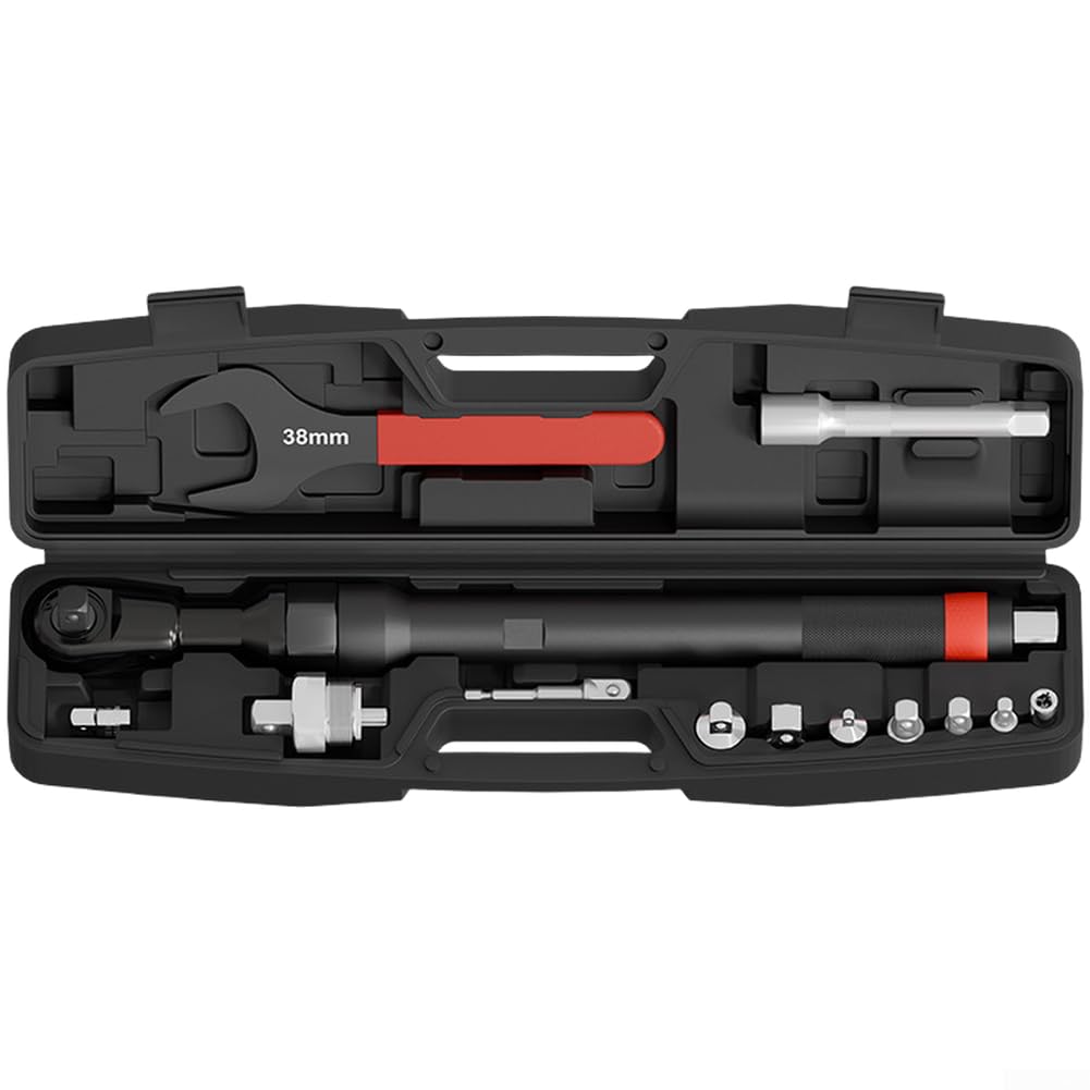 Llave de trinquete de ángulo recto de 90 grados, llave de extensión de par alto para cultivador de 1/2 3/8 pulgadas, herramienta de espacio apretado mecánico (B)
