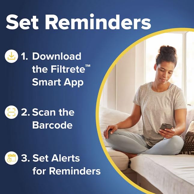 Filtrete 20x25x1 Air Filter, 3M MERV 1 HVAC AC Furnace Filter Replacement, 6-Pack (Actual Size 19.69x24.69x0.88 in) - image 5