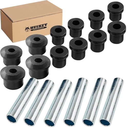 Huskey Parts Company Complete Rear Leaf Spring Shackle Bushing Sleeves Kits for EZ-GO RXV Gas & Electric Golf Cart 2008+ Rear Suspension Bushing kit…