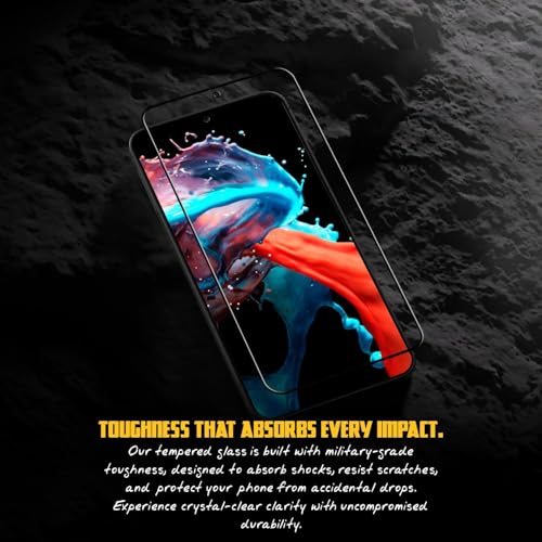Image of Tempered Glass Screen Protector Compatible for Nothing Phone 2 5G (6.7 Inch) (Black) Edge to Edge Coverage with Easy Installation Kit [Pack of 1]