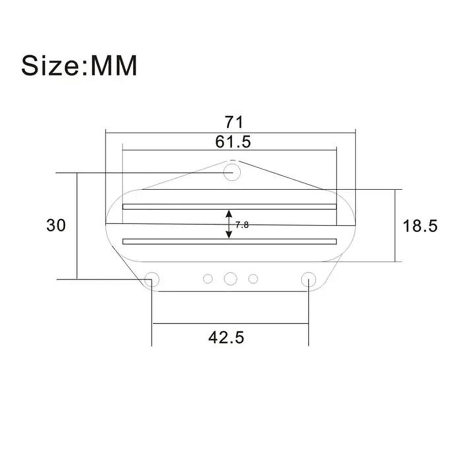 Repuestos Para Pastillas De Guitarra Pastilla De Guitarra Eléctrica Humbucker TL | Para puente de bobina que divide cuatro conductos