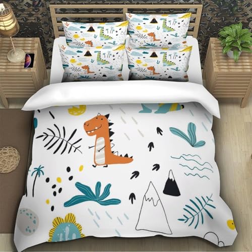 Housse de couette dinosaure 3D de qualité supérieure en microfibre résistante - 5