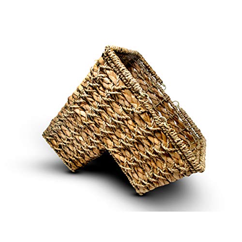 Trademark Innovations 13" Braided Rope Storage Stair Basket with Handles image 3