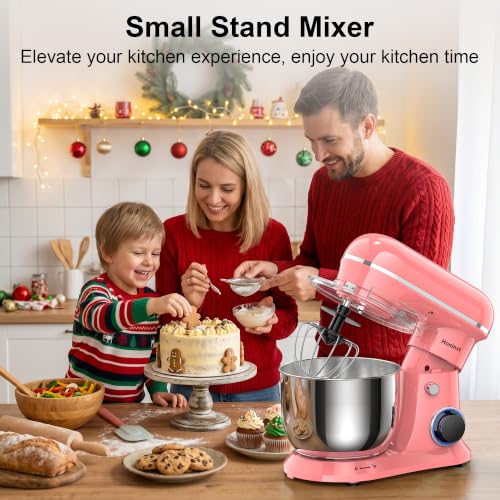 Image of Honinst 4QT Electric Stand Mixer, 10-Speed Tilt-Head Compact Kitchen Mixer