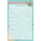 Wells Street by LANG Bloom Weekly Planner Pad, Weekly (Monday-Sunday), 6x 9.5 Inches, 50 Lined Sheets (6090002)