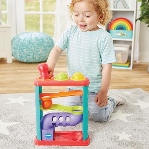 Image of Kidoozie Pound-A-Ball Tower - Baby Ball Drop & Hammer Toy - Safe Sensory Toy for Ages 12m+