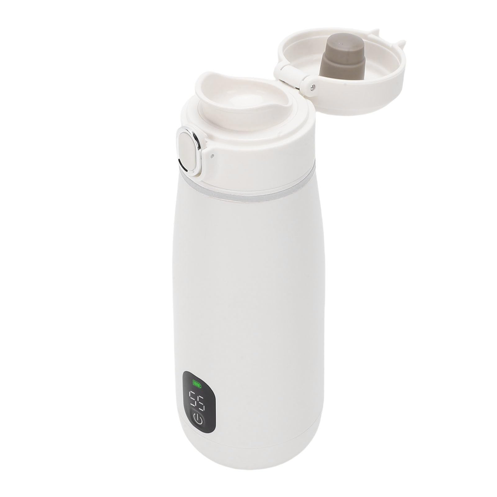 Hervidor Eléctrico Portátil de Acero Inoxidable de 350 Ml, Pequeña Caldera de Agua Caliente con Calefacción Inalámbrica para Viajes, Camping, Senderismo, Coche Al Aire Libre,