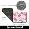 Amazon.com: MoBlinko Flamingos Rug Flamingo Decor Pink Flowers Bath Mat ...