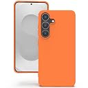 YATWIN Silicone Back Case for Samsung Galaxy S25 Plus, Soft-Touch Phone Back Cover for Samsung Galaxy S25 Plus - Orange gallery image