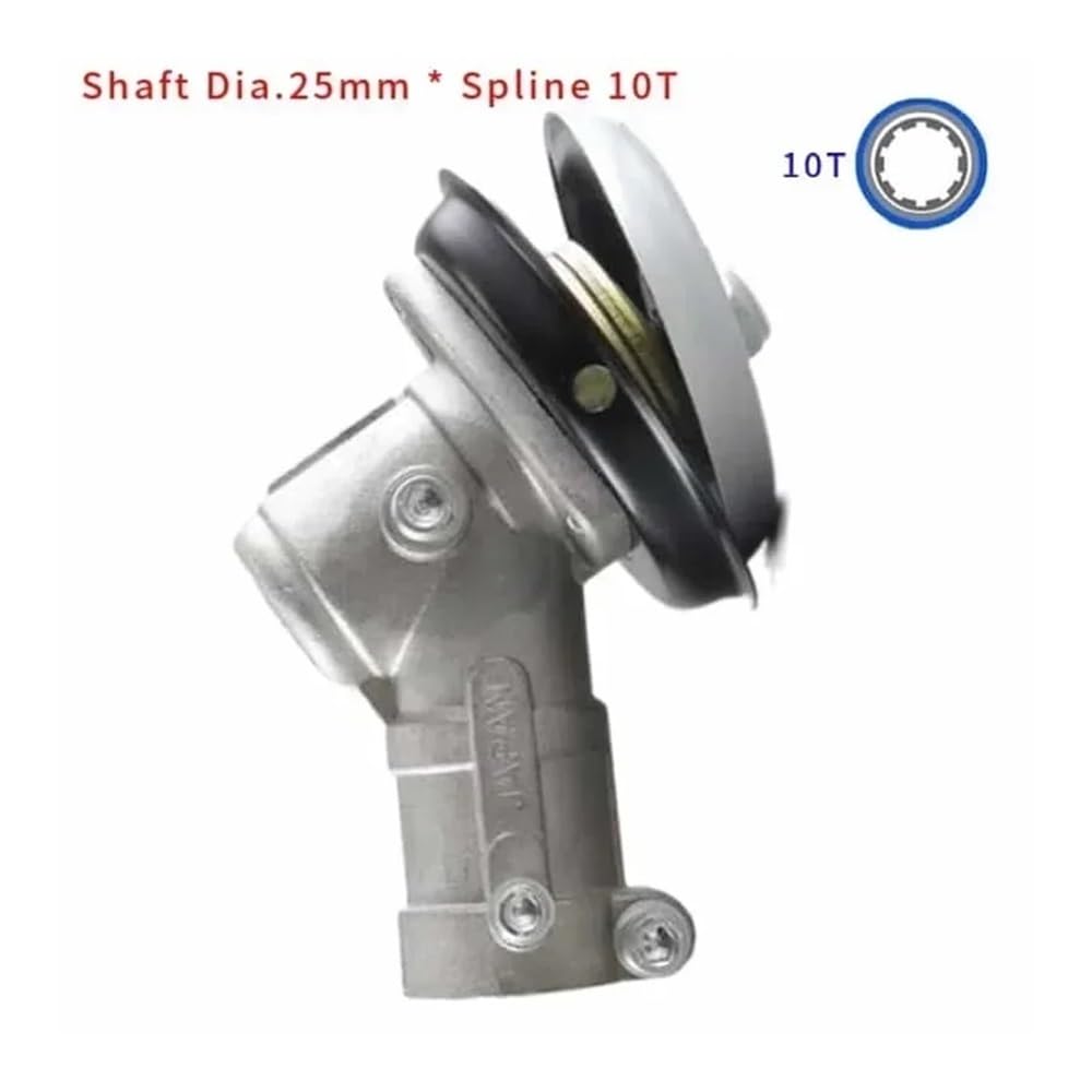 DIÁMETRO del Eje DE LA Carcasa Cabezal Engranajes. Compatible con desbrozadora de césped Caja Completa 25 mm,4 y 1" estriada, Dientes, 7, 9 10(25MM X Spline 10T)